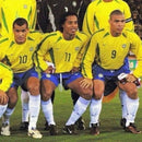 Brazil Home Retro 2002 World Cup Ronaldo Ronaldinho Rivaldo