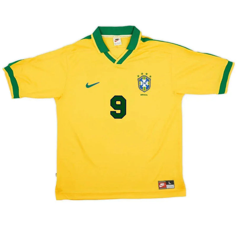 Ronaldo 9 Brazil Home Retro 1997