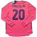 Real Madrid Away Long Sleeve Fan Jersey 2020/21 Vini Jr. 20