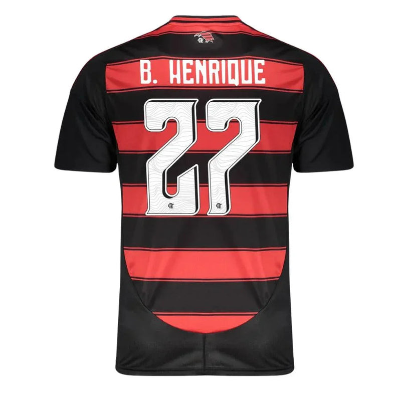 Flamengo Home Fan Jersey 2025/26 Full Sponsor (Official Printing)