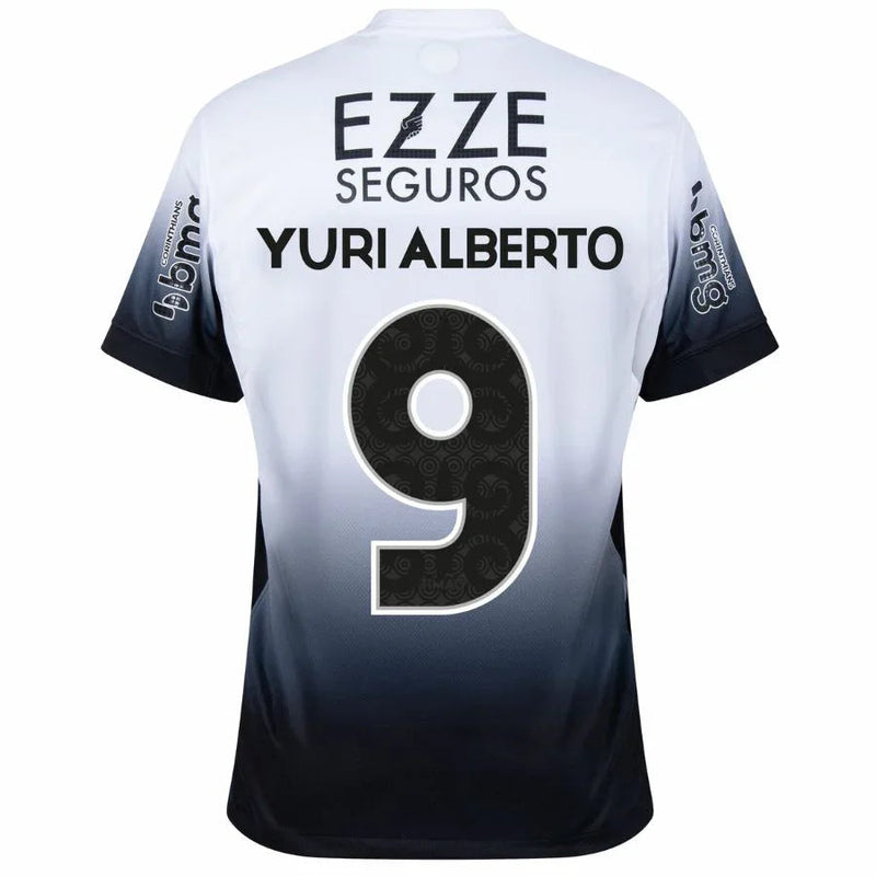 Corinthians Yuri Alberto 9 Home Fan Jersey 2024/25 Full Sponsor (Official Printing)