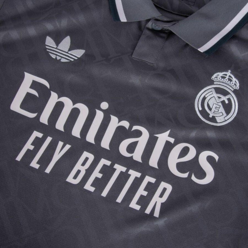 Real Madrid Modric 10 Third Fan Jersey 2024/25 Patches UCL UEFA Foundation (Official Printing)