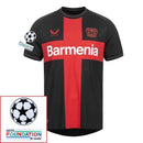 Bayer 04 Leverkusen Home Fan Jersey 2023/24 Patches UCL UEFA Foundation (Official Printing)