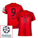 Bayern München Harry Kane 9 Home Fan Jersey 2024/25 Patches UCL UEFA Foundation (Official Printing)