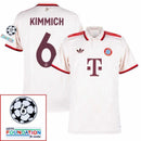 Bayern München Kimmich 6 Third Fan Jersey 2024/25 Patches UCL UEFA Foundation (Official Printing)