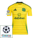 Celtic Away 2024/25 Patches UCL UEFA Foundation (Official Printing)