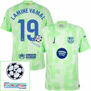 Barcelona Lamine Yamal 19 Third 2024/25 Patches UCL UEFA Foundation (Official Printing)