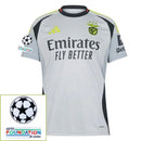 Benfica Third Fan Jersey 2024/25 Patches UCL UEFA Foundation (Official Printing)