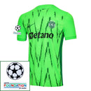 Sporting CP Fan Jersey Fourth 2024/25 Patches UCL UEFA Foundation (Official Printing)