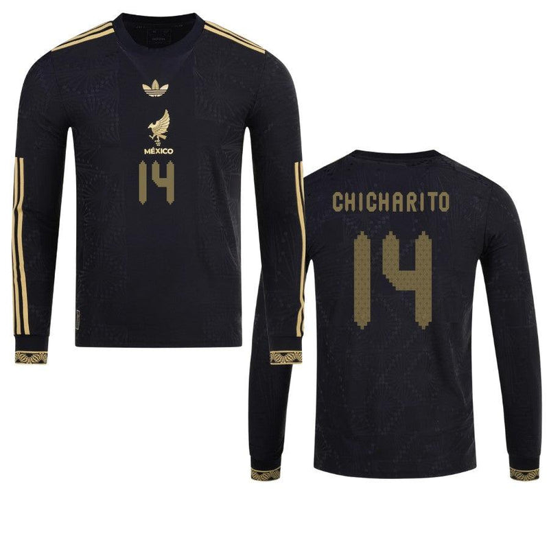 Mexico Chicharito  2025 Special Edition Long Sleeve Authentic Player Third Jersey by adidas