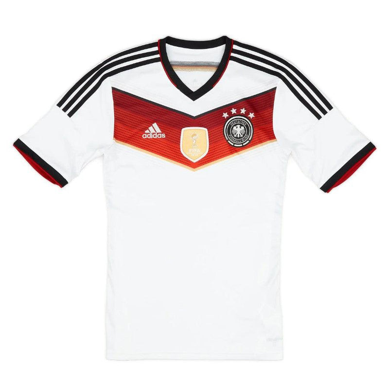 Germany Retro Home 2014 Fan Jersey Patch Winner World Cup Brazil 2014