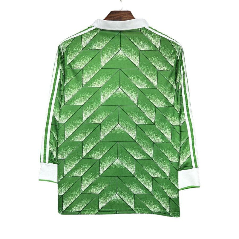 Germany Retro Away 1990 Long Sleeve Fan Jersey