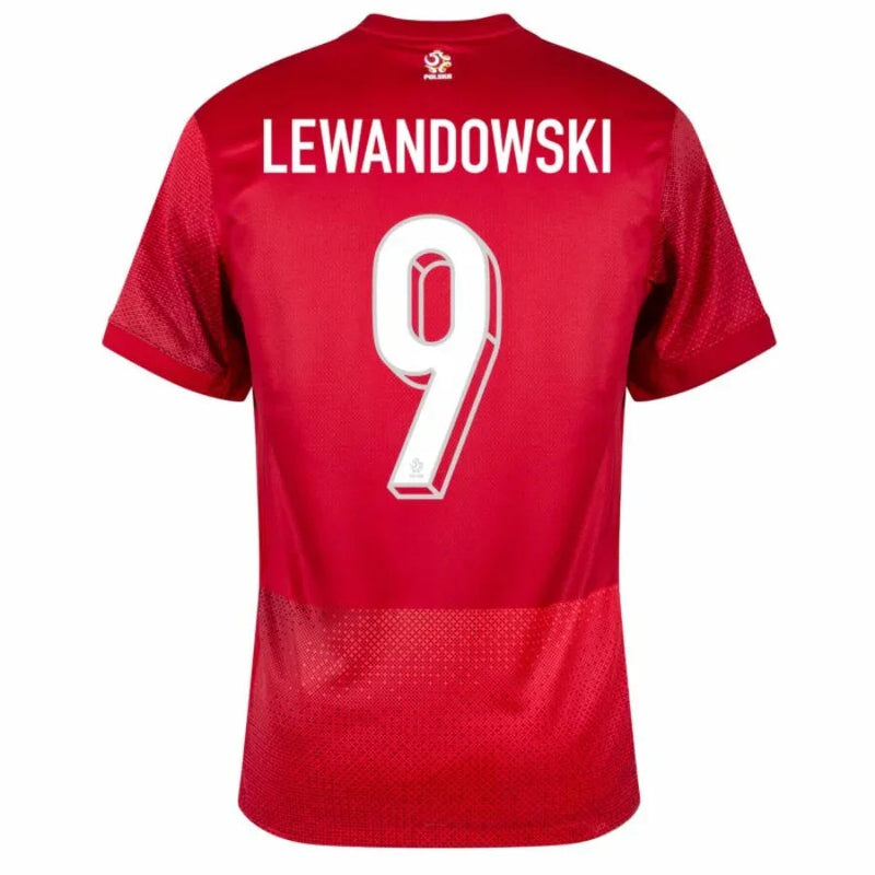 Poland Lewandowski 9 Away Fan Jersey 2024/25