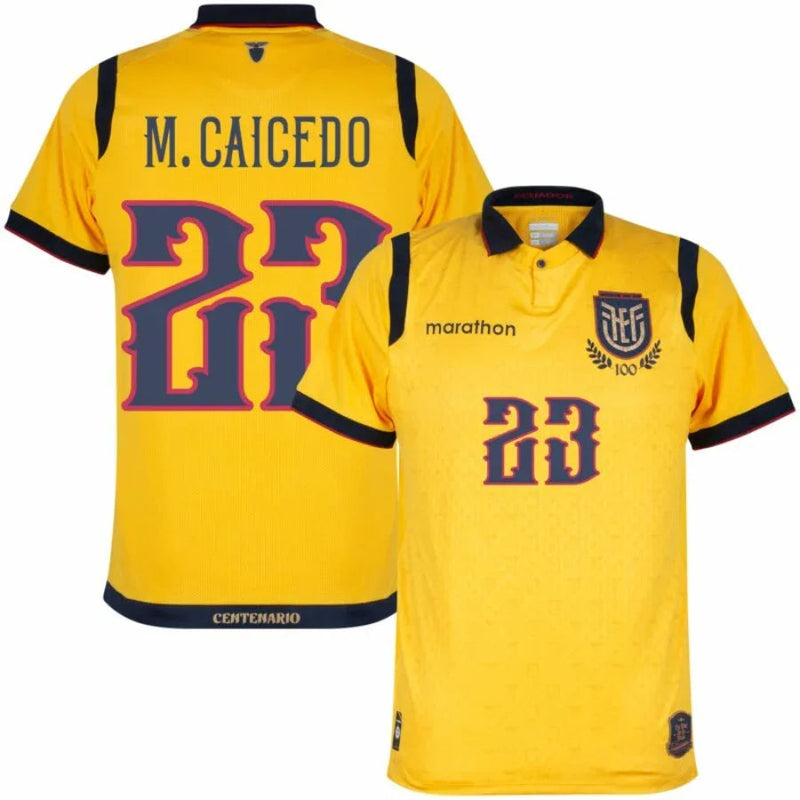 Ecuador M. Caicedo 23 Home Fan Jersey 2024/25