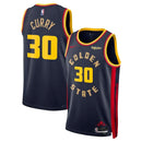 Stephen Curry 30 Golden State Warriors Navy City Edition 24/25 NBA Jersey