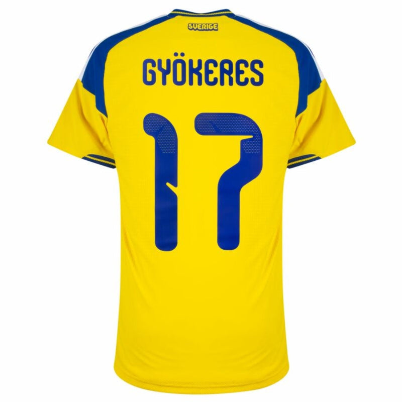 Sweden Home Györkeres 17 Authentic Player Shirt 2026-2027 World Cup