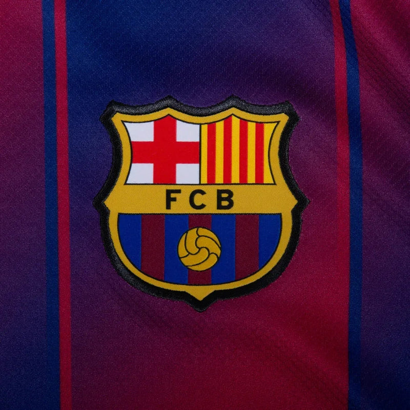 Barcelona Home Lamine Yamal 10 Fan Jersey Long Sleeve 2025/26