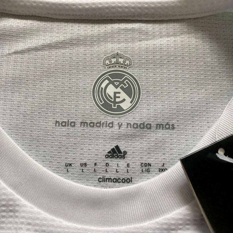 Retro Real Madrid 2015/16 Home Long Sleeve Final Milano 2016 Patches UCL 10 UEFA Respect