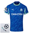 Olympique Marseille Third Fan Jersey 2025/26 Patches UCL + 10th Anniversary UEFA.
