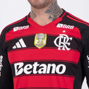Flamengo Home Fan Jersey 2025/26 Patch and Sponsorships Official Printing