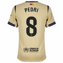 Barcelona Away Pedri 8 Fan Jersey 2025/26 Official Printing (La Liga)