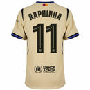 Barcelona Away Raphinha 11 Fan Jersey 2025/26 Official Printing (La Liga)