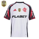 Flamengo Away Fan Jersey 2025/26 Patchs + Full Sponsor (Official Printing)