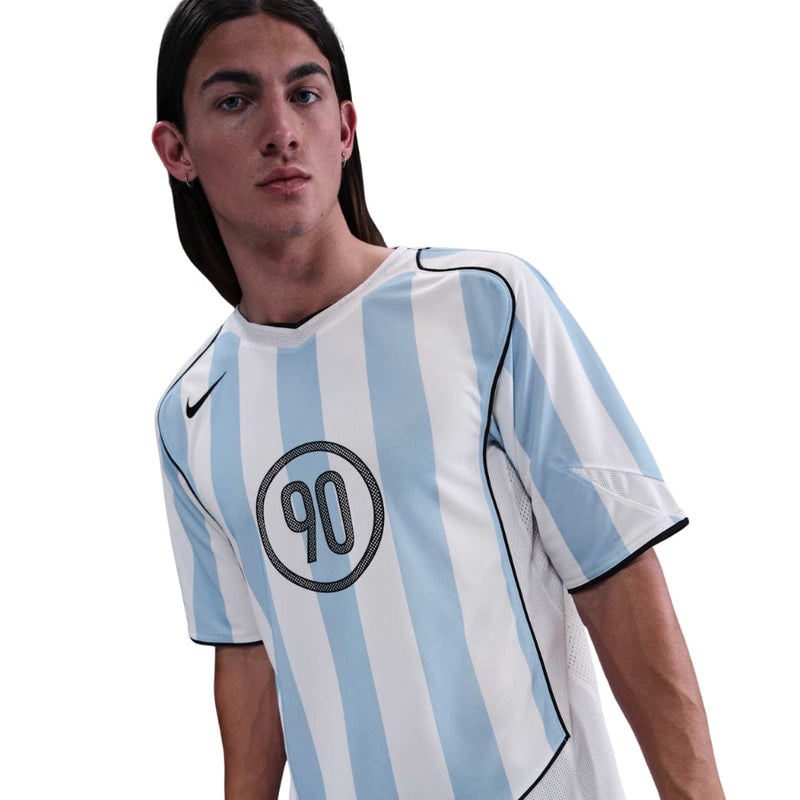 Total 90 Blue and white Dri-FIT Jersey