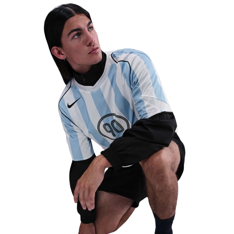 Total 90 Blue and white Dri-FIT Jersey