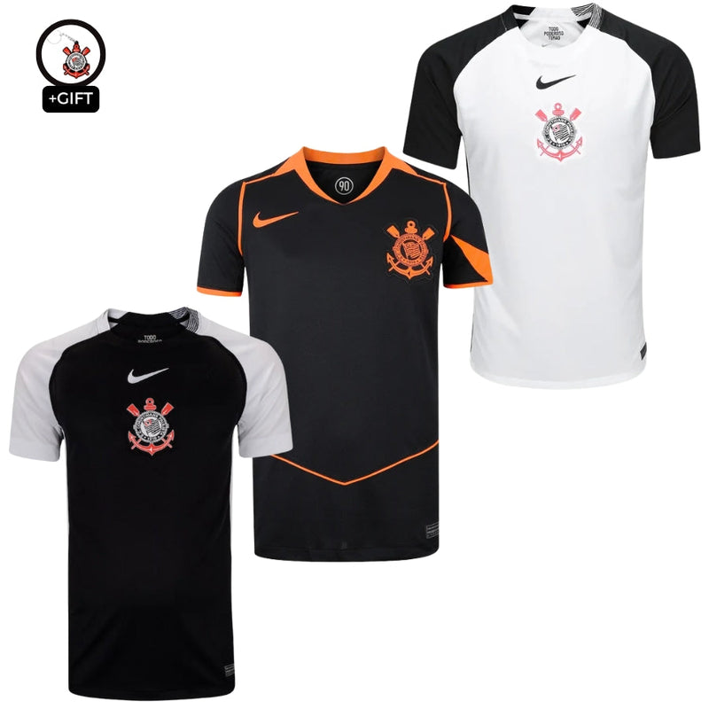 Corinthians Fan Jersey Home, Away e Third 2025/26 - Kit 3 Fan Jersey