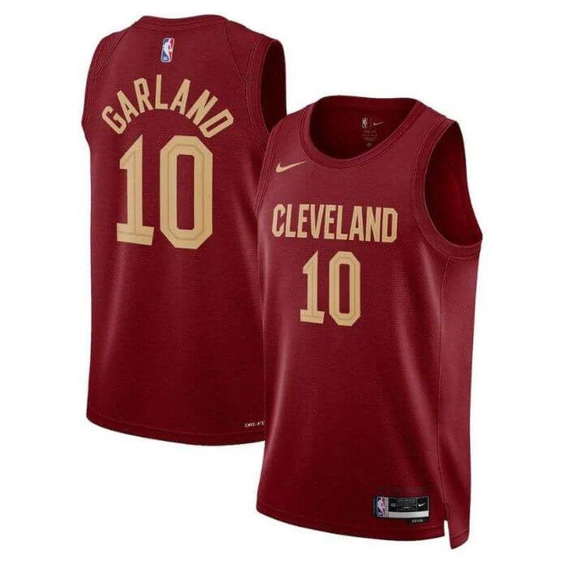Darius Garland 10 Cleveland Cavaliers 22/23 NBA Jersey Wine - Icon Edition