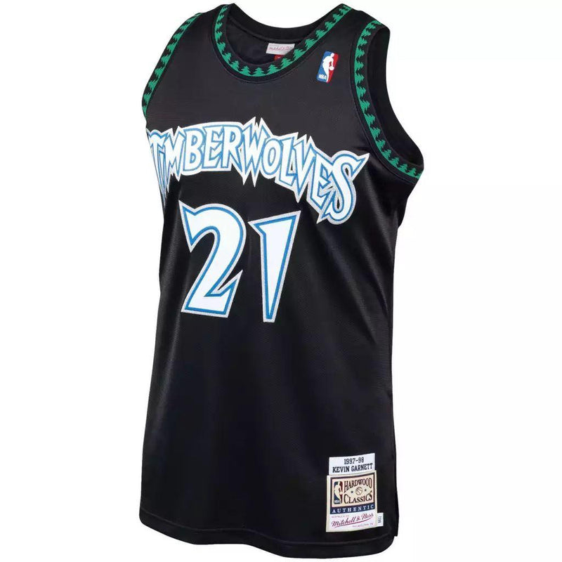 Regata Minnesota Timberwolves - Mitchell & Ness - Garnett  NBA- Black