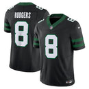 NFL New York Jets Black Aaron Rodgers 8 Legacy