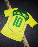 Ronaldinho 10 Brazil Home Retro 2004