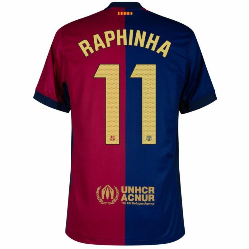 Barcelona Home 2024/25 Patches UCL UEFA Foundation (Official Printing)