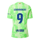 Barcelona Lewandowski 9 Third 2024/25 Patches UCL UEFA Foundation (Official Printing)