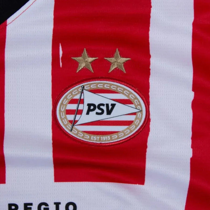 PSV Eindhoven Fan Jersey Home 2024/25 Patches UCL UEFA Foundation (Official Printing)