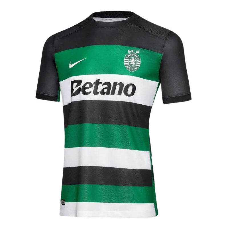 Sporting CP Fan Jersey Home 2024/25 Patches UCL UEFA Foundation (Official Printing)