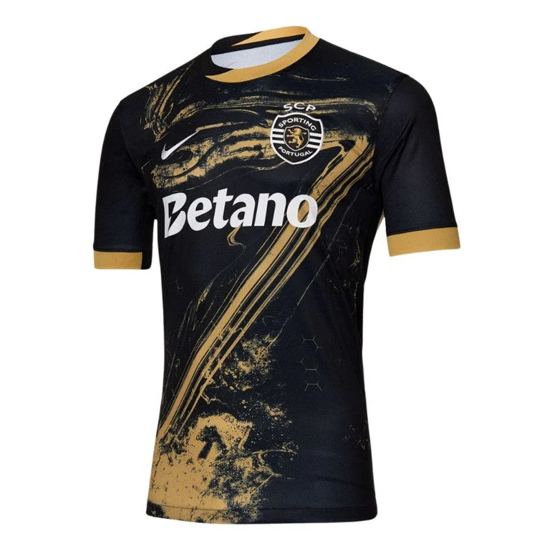 Sporting CP Fan Jersey Third 2024/25 Patches UCL UEFA Foundation (Official Printing)