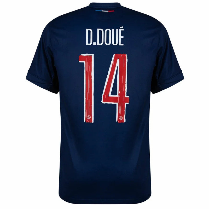 PSG  D.Doué 14 Home Fan Jersey 2024/25