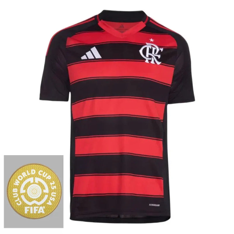Flamengo Home Fan Jersey 2025/26 Patch Club World Cup
