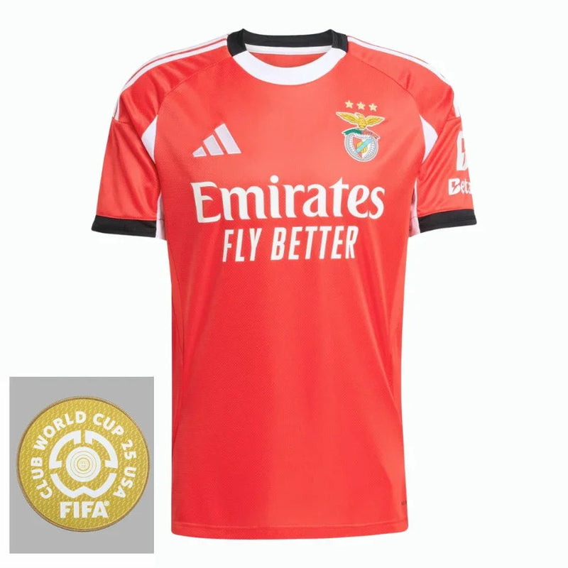 Benfica Home Fan Jersey 2025/26 Patch Club World Cup