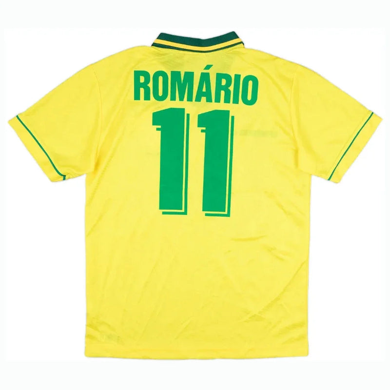 Brazil Home Romario 11 Retro Jersey 1994 World cup