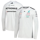 Mercedes-AMG Petronas F1 Team Adidas Long Sleeve Jersey - White Formula 1 F1 Formula One