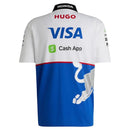 RB Vcarb F1 Team Hugo Boss Quarter-Zip Polo - Royal/White Formula 1 F1 Formula One