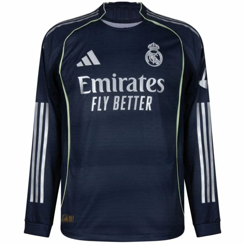 Real Madrid Long Sleeve Authentic Player Jersey 2025/26