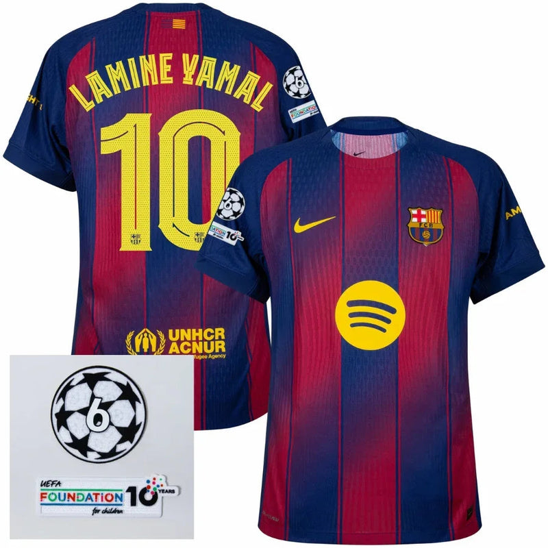 Barcelona Lamine Yamal 10 Home Authentic Player 2025/26 Dri-Fit ADV Match