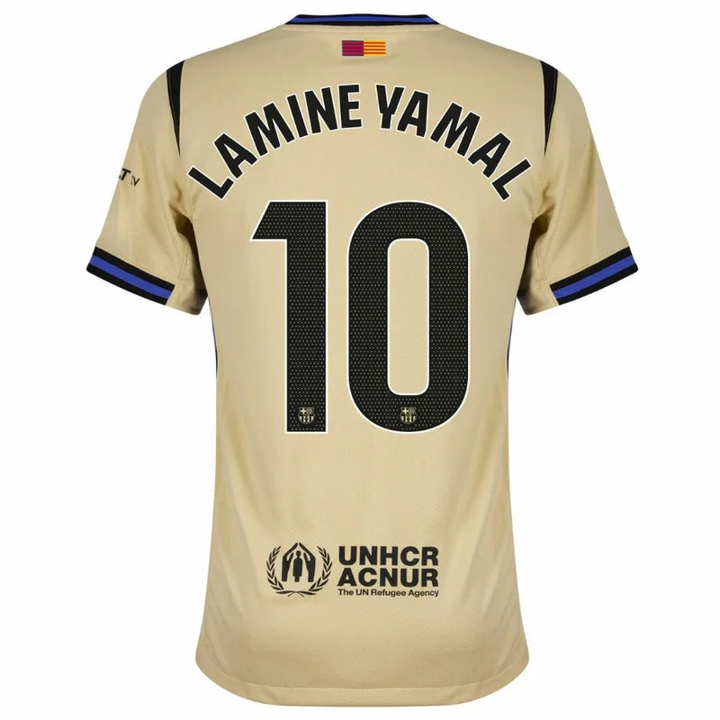Barcelona Away Lamine Yamal 10 Fan Jersey 2025/26 Official Printing (La Liga)