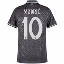Real Madrid Modric 10 Third Fan Jersey 2024/25 Patches UCL UEFA Foundation (Official Printing)
