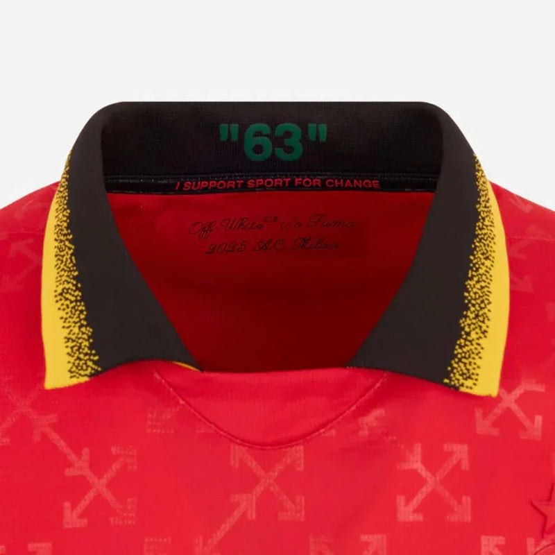 AC Milan RED JERSEY DIAVOLI X OFF-WHITE™ Fan Jersey 2025